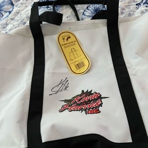 NASCAR brand new autographed Kevin Harvick tote bag.